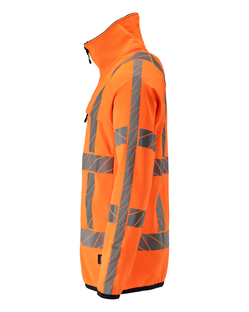 MASCOT ACCELERATE SAFE Fleecepullover mit Reißverschluss hi-vis orange XS