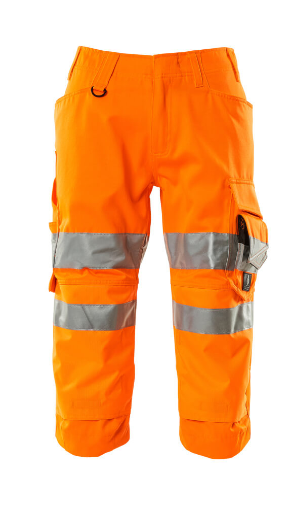 MASCOT SAFE SUPREME Dreiviertel-Hose mit Knietaschen hi-vis orange 45