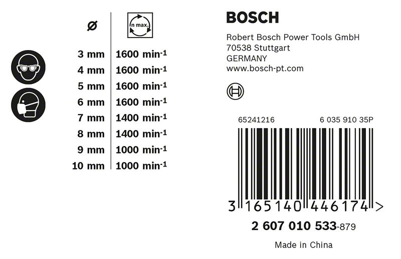 Bosch Holzbohrer-Set RobustLine 3,0-10,0mm (8-tlg.)