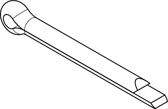 ISO1234 Messing blank 1,6x20 mm Splint