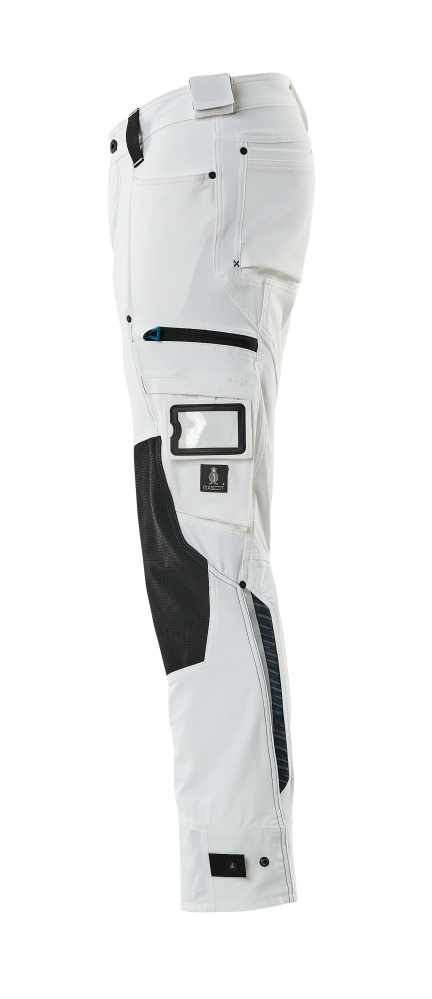 MASCOT ADVANCED Hose mit Knietaschen weiß 45