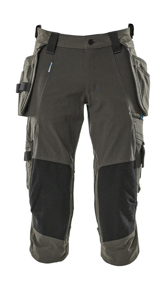 MASCOT ADVANCED Dreiviertel-Hose mit Hängetaschen dunkelanthrazit 64