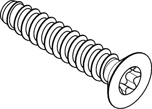 ISO14586-F-T Stahl galvanisch verzinkt 6,3x70 Senkkopf-Blechschrauben