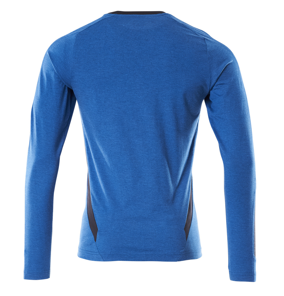 MASCOT ACCELERATE T-Shirt, Langarm azurblau/schwarzblau XXL