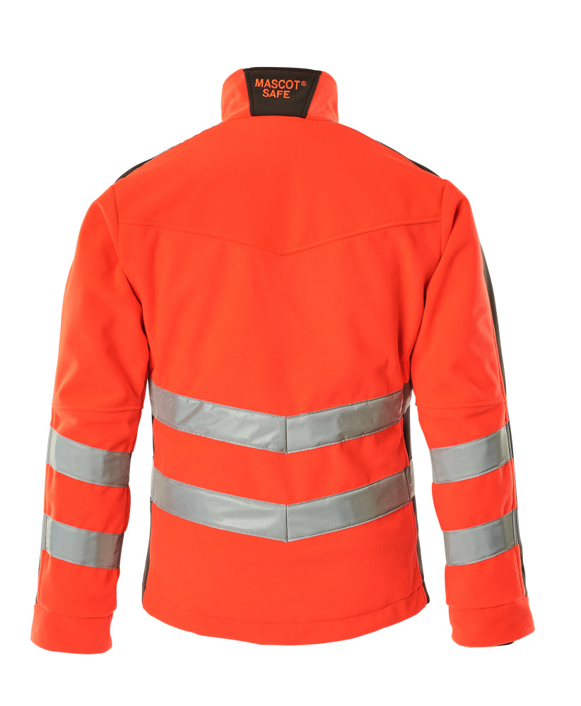 MASCOT Sheffield SAFE SUPREME Fleecejacke hi-vis rot/dunkelanthrazit XXL