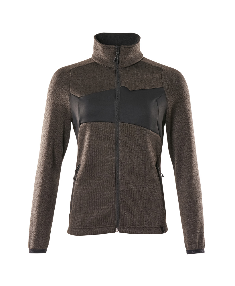 MASCOT ACCELERATE Strickpullover mit Reißverschluss dunkelanthrazit/schwarz 3XL