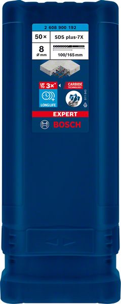 Bosch EXPERT Hammerbohrer SDS plus-7X 8,0x165,0mm (50 Stk.)