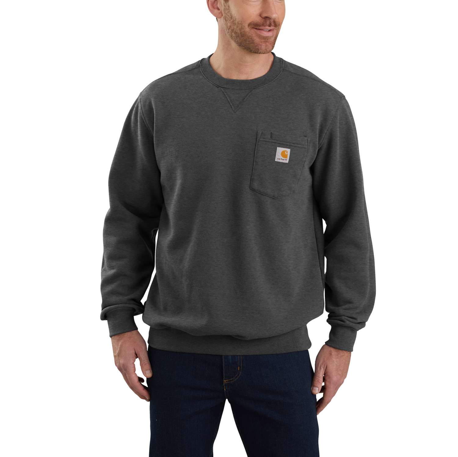 CARHARTT CREWNECK POCKET Sweatshirt grau