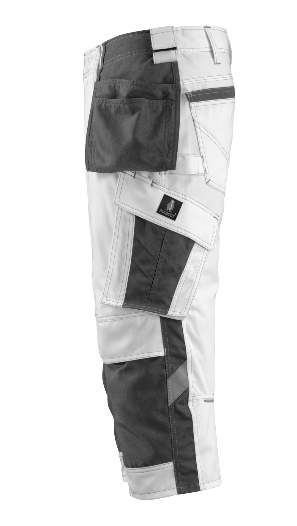 MASCOT Lindau UNIQUE Dreiviertel-Hose mit Hängetaschen weiß/dunkelanthrazit 66