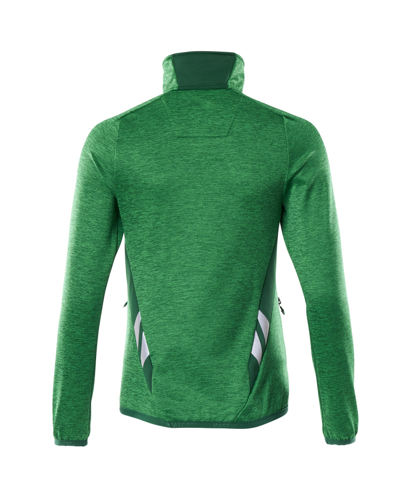 MASCOT ACCELERATE Fleecepullover mit kurzem Reißverschluss grasgrün/grün L