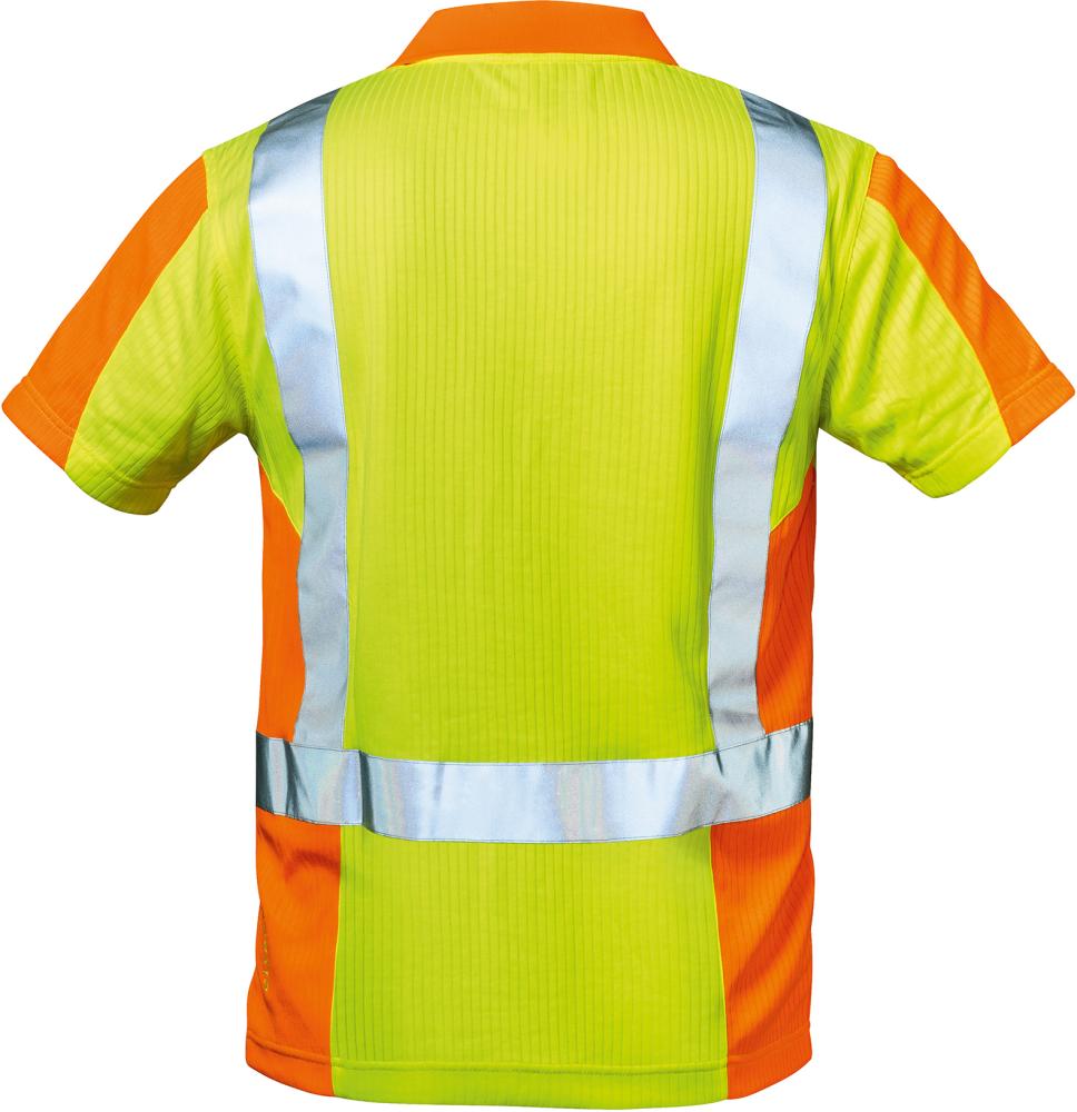 Elysee Warn-Poloshirt Zwolle, Gr. L, gelb/orange