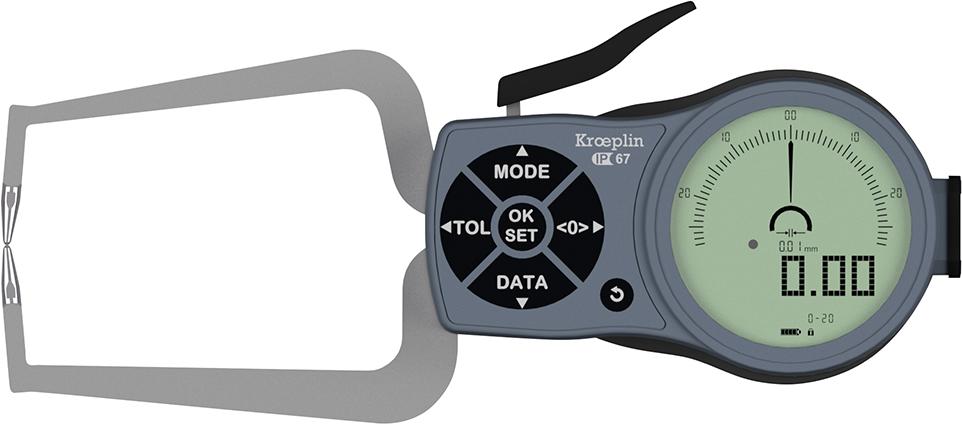 Kröplin Außenschnelltaster A/D 0-20mm