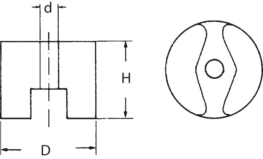 Fortis Knopfmagnet 12,7 x 9,5 mm