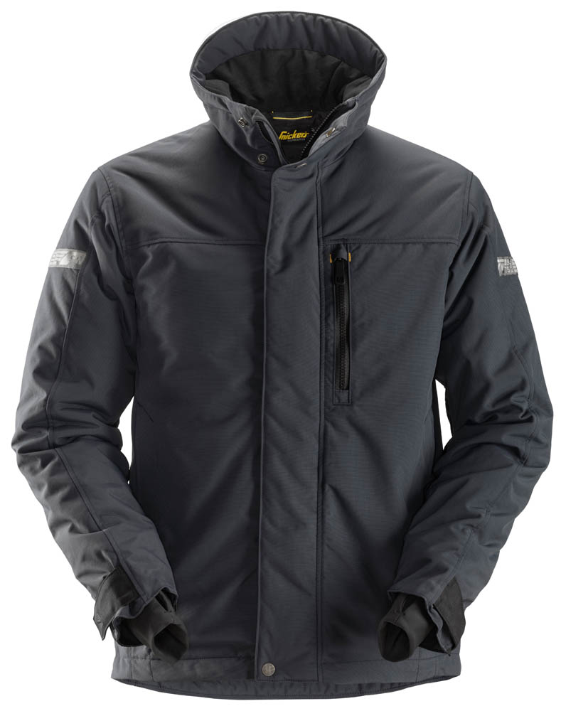 Snickers 1100 AllroundWork 37.5® gefütterte Arbeitsjacke grau-schwarz