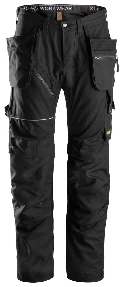 Snickers 6215 RuffWork Baumwoll Arbeitshose mit Holstertaschen schwarz