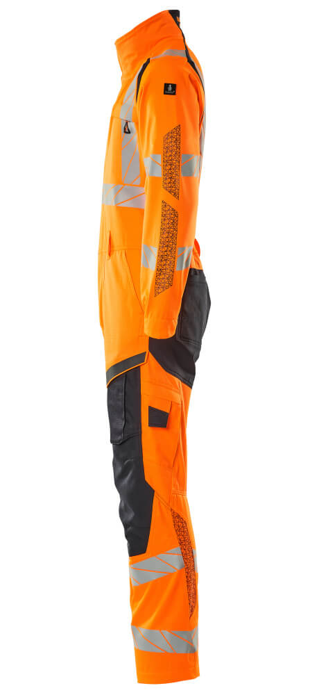 MASCOT ACCELERATE SAFE Overall mit Knietaschen hi-vis orange/schwarzblau M