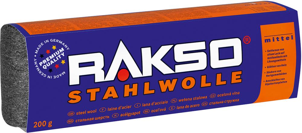 RAKSO Stahlwolle Gr. 1 mittel, EK 200 g