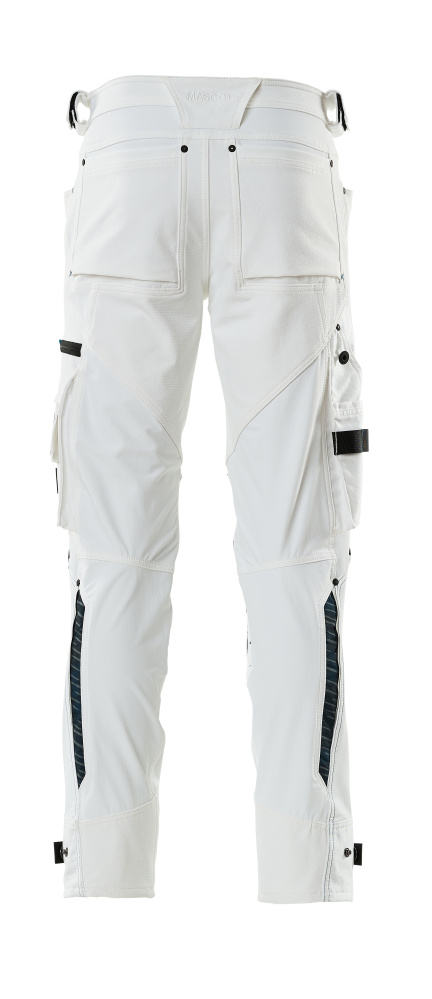 MASCOT ADVANCED Hose mit Knietaschen weiß 45