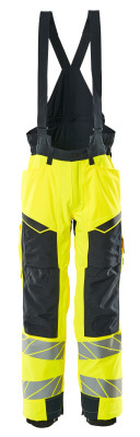 MASCOT ACCELERATE SAFE Winterhose mit Knietaschen, CLIMASCOT hi-vis gelb/schwarzblau