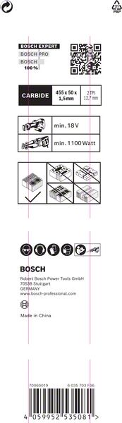 Bosch Säbelsägeblatt EXPERT Hollow Brick S2243 HM L445mm