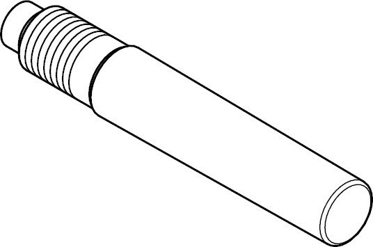 DIN258 St blk 16x120 Kegelstifte mit Gewindezapfen und konstanten Kegellängen