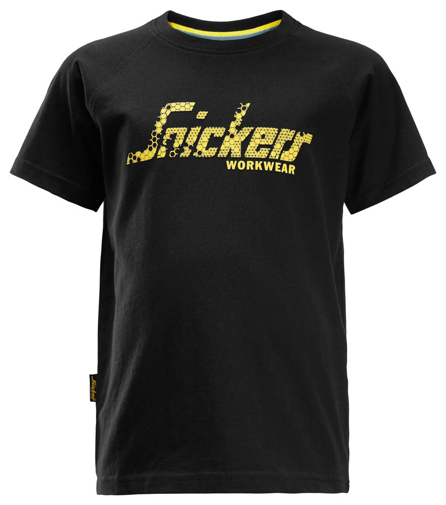 Snickers 7510 Junior Logo T-Shirt schwarz