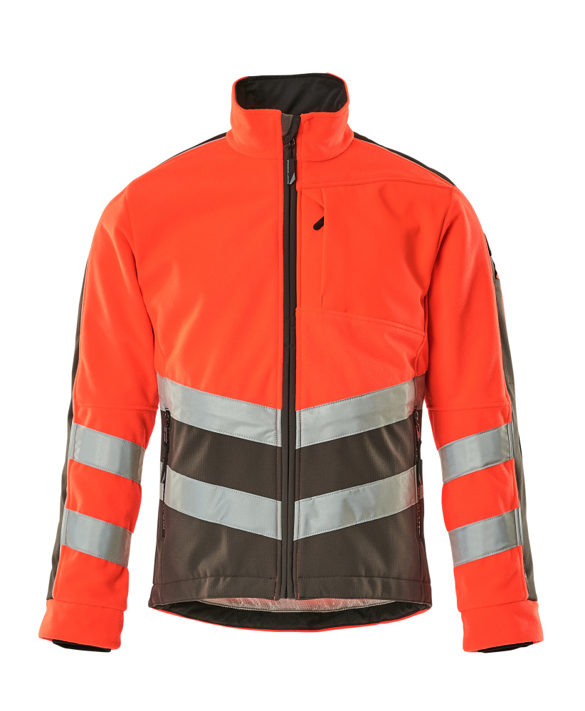 MASCOT Sheffield SAFE SUPREME Fleecejacke hi-vis rot/dunkelanthrazit XXL