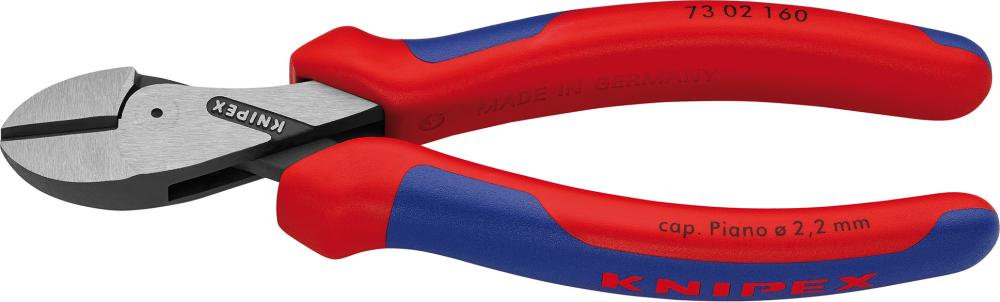 Knipex Kompakt-Seitenschneider poliert mit Kunststoff-Griffen 160mm