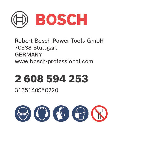 Bosch PC Plus-Dorn 3,8-Zoll, 8,7 mm, Zentrierbohrer HSS-G 7,15 x 85 mm