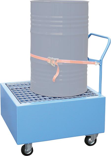 Auffangwanne Stahl fahrbar WSP-1OS/W lackiert