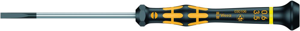 Wera Elektronik- Schraubendreher ESD Schlitz 3,5x0,6x80mm