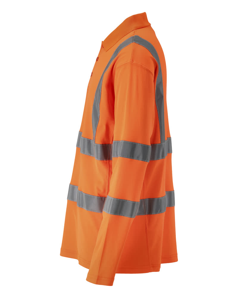 MASCOT SAFE CLASSIC Polo-Shirt, Langarm hi-vis orange S