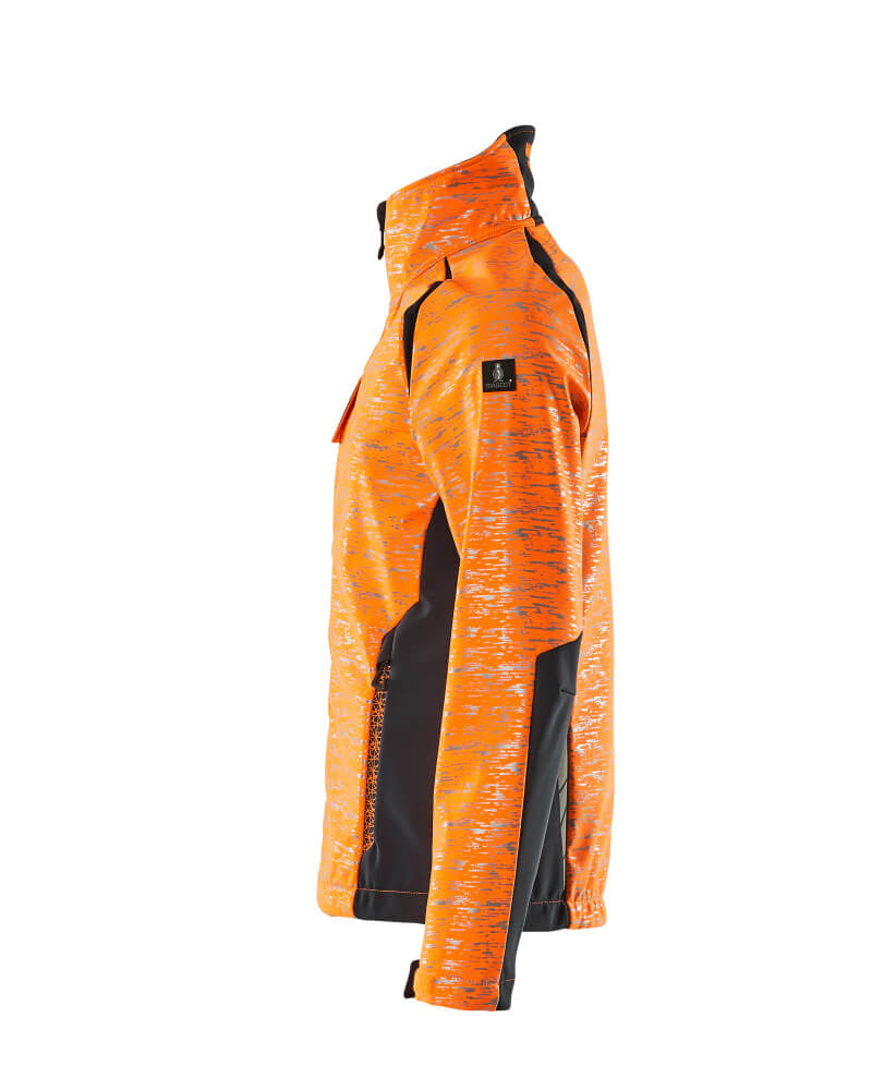 MASCOT ACCELERATE SAFE Softshell Jacke hi-vis orange/schwarzblau 3XL