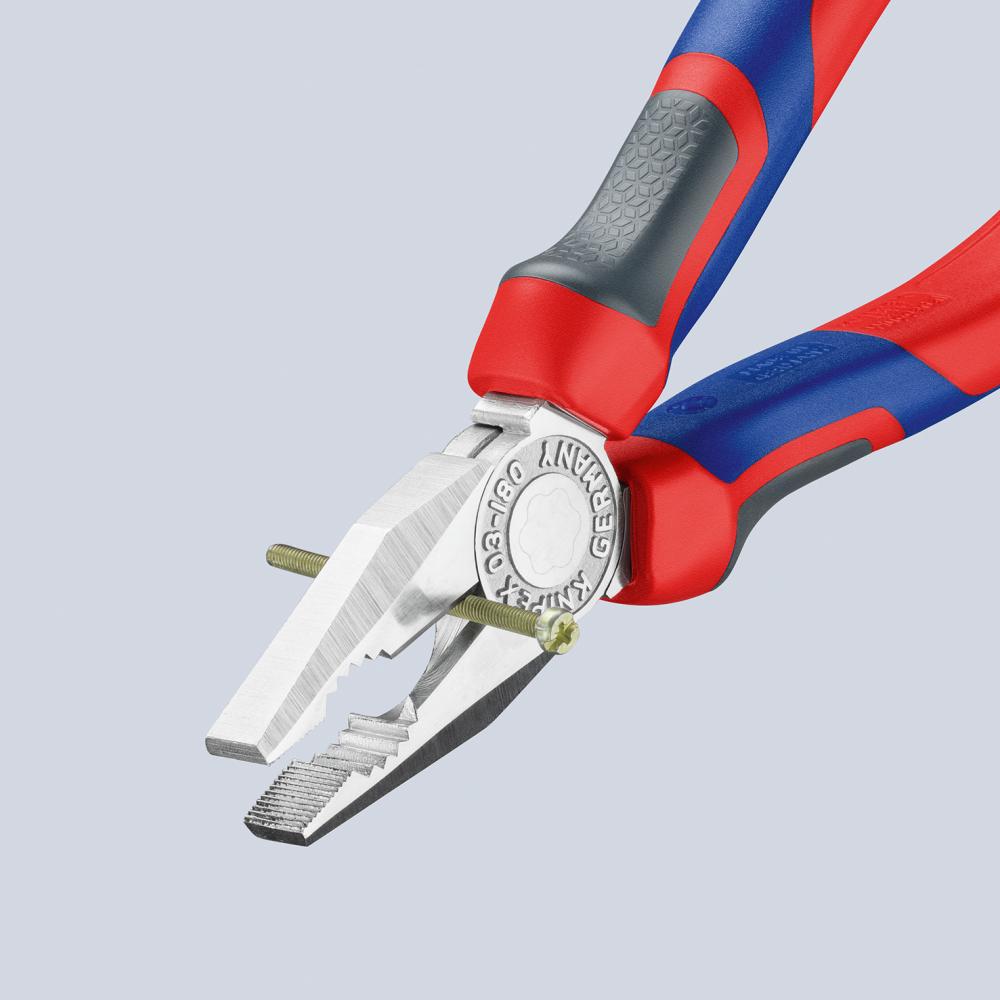 Knipex Kombinationszange verchromt mit Mehrkomponenten-Griffen 160mm