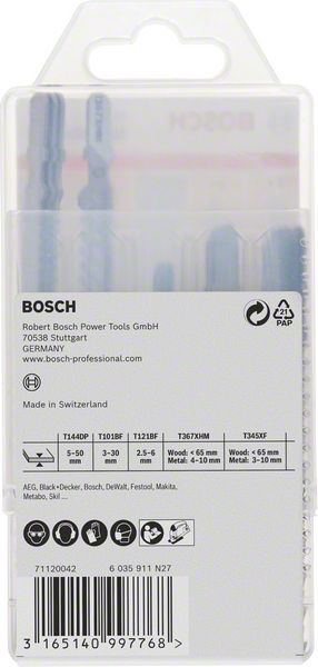 Bosch Stichsägeblätter Set Multi Material 15-tlg