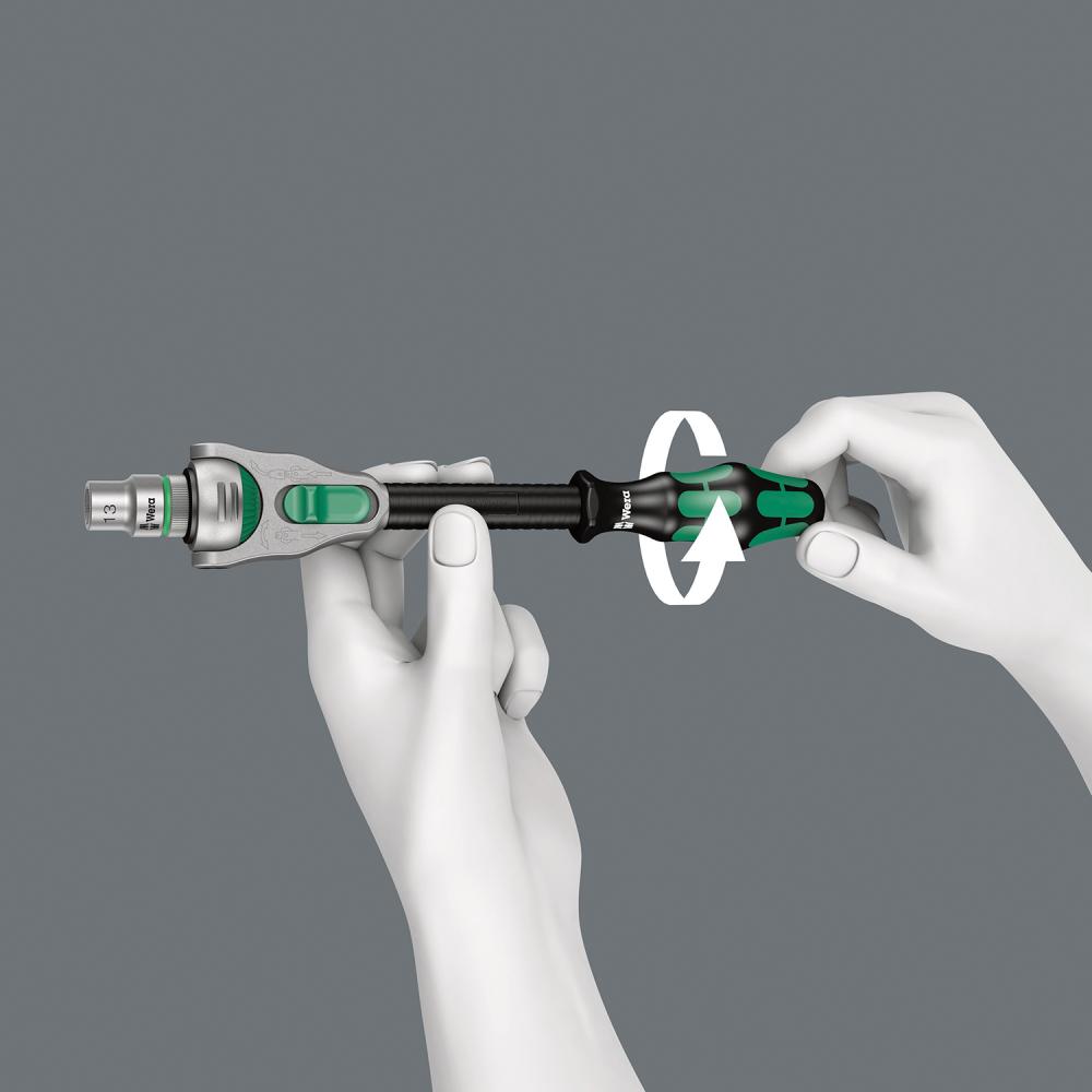 Wera 8000 A Zyklop Speed-Knarre mit 1/4"-Antrieb, 1/4" x 152 mm