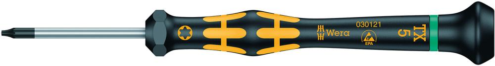 Wera Elektronik TORX-Schraubendreher ESD Micro TX 5 40mm