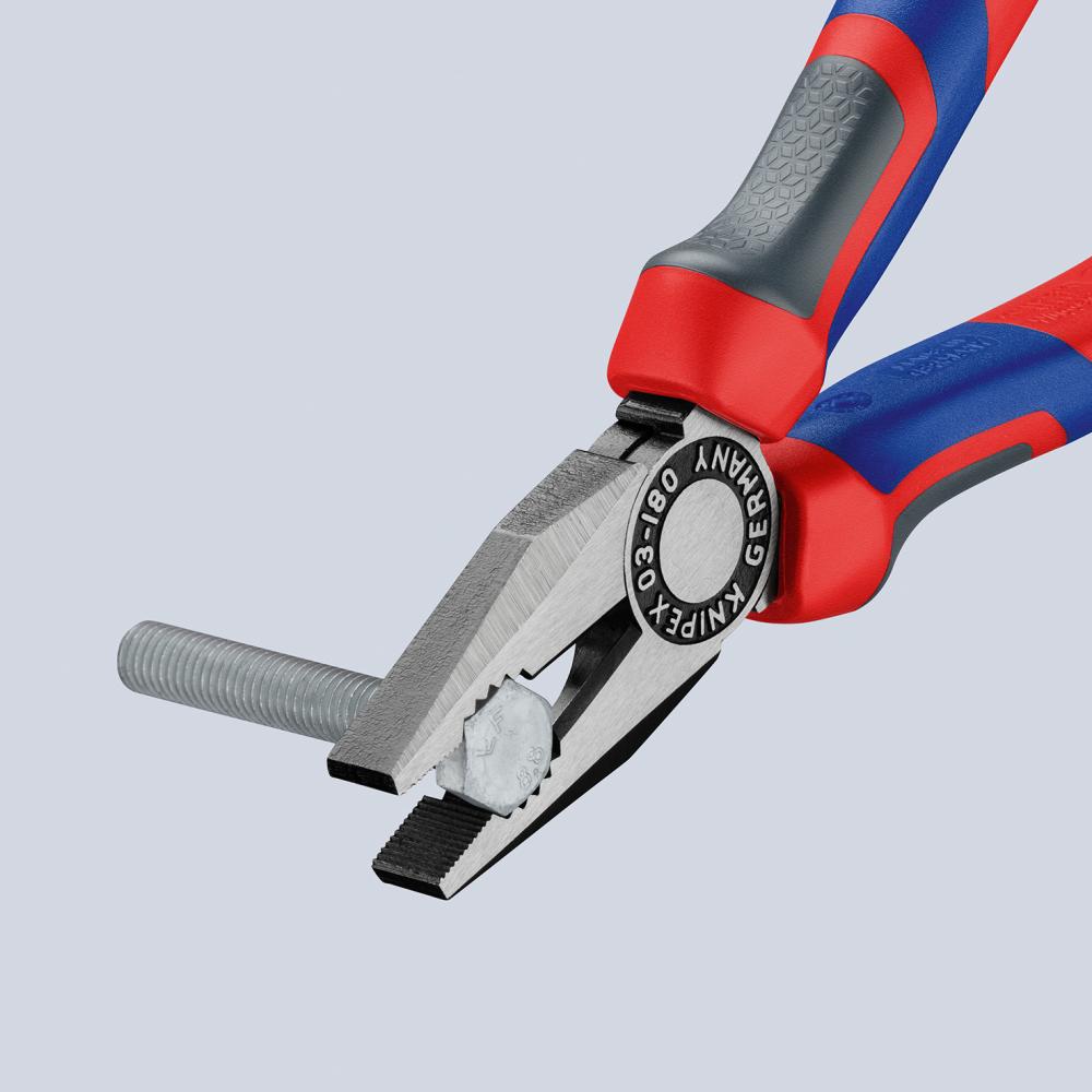 Knipex Kombinationszange poliert mit Mehrkomponenten-Griffen 160mm