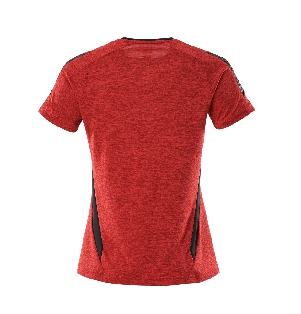 MASCOT ACCELERATE T-Shirt verkehrsrot meliert/schwarz XS