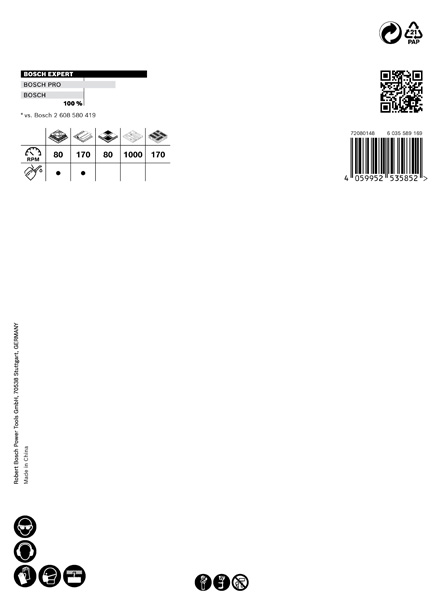 Bosch EXPERT Tough Material Lochsäge, 102 x 60 mm