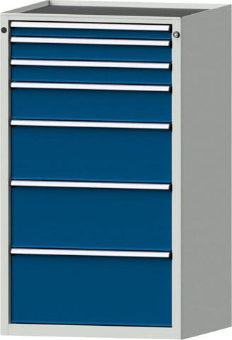 Schubladenschrank V760 Modell 4005 RAL 7035/RAL 5010 BxH:760 x 980 mm