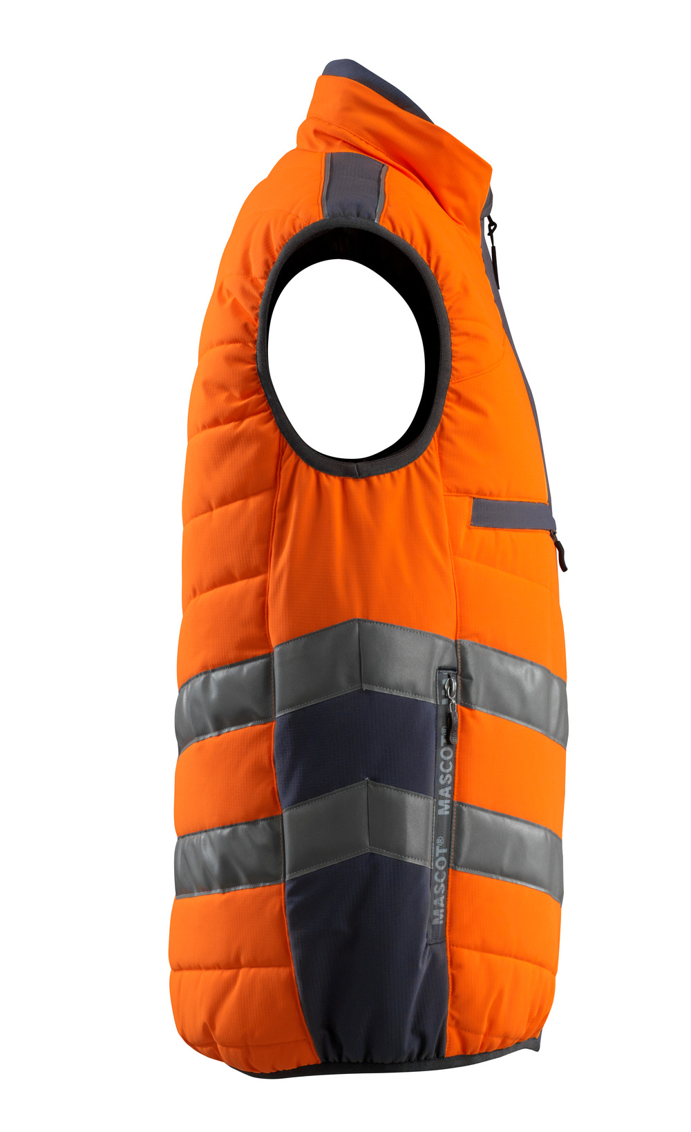 MASCOT Grimsby SAFE SUPREME Winterweste hi-vis orange/schwarzblau 4XL