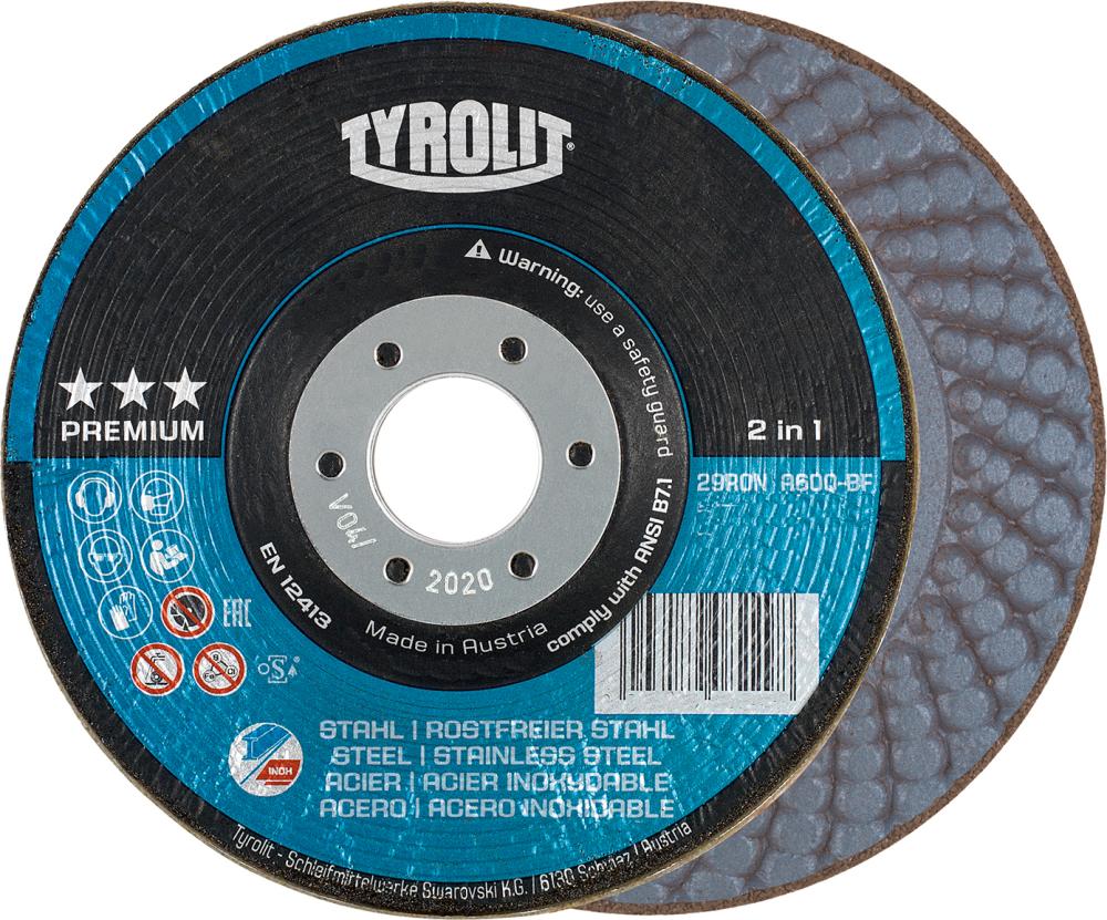 Tyrolit Rondeller 2in1 125mm A36Q