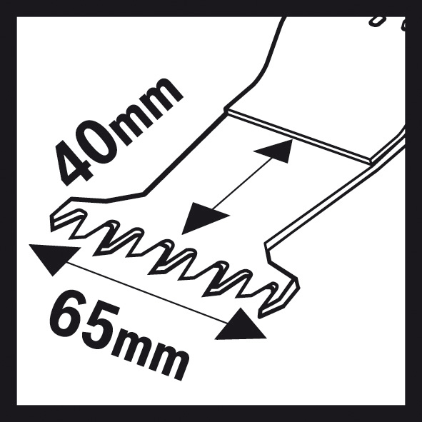 Bosch HCS Tauchsägeblatt AII 65 BSPC Hard Wood, 40 x 65 mm, 1er-Pack