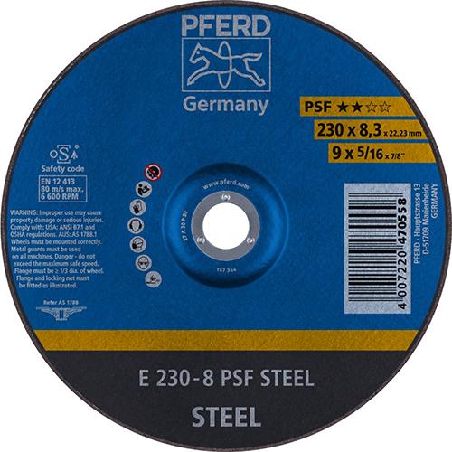 PFERD Schruppscheibe PSF Steel gekröpft 230x8mm