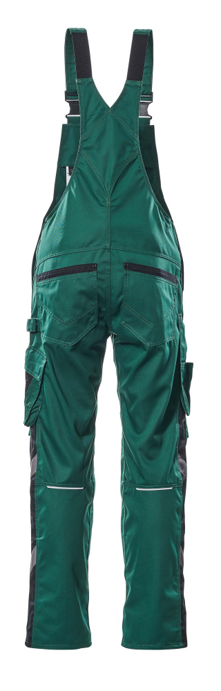 MASCOT Augsburg UNIQUE Latzhose mit Knietaschen grün/schwarz 46 lang