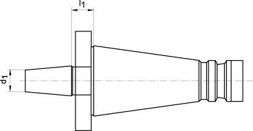 Fortis Bohrfutteraufnahme DIN2080 SK40-B16
