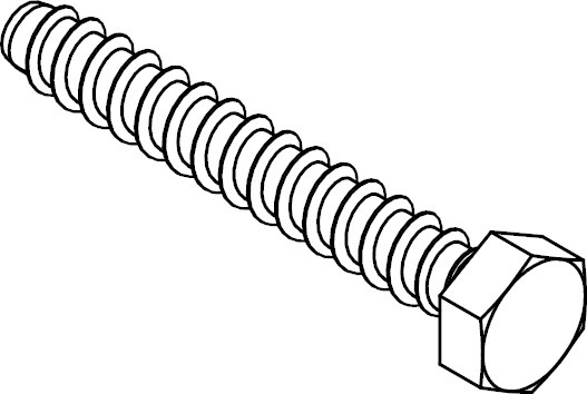DIN7976-F Stahl galvanisch verzinkt 4,8x25 Sechskant-Blechschrauben