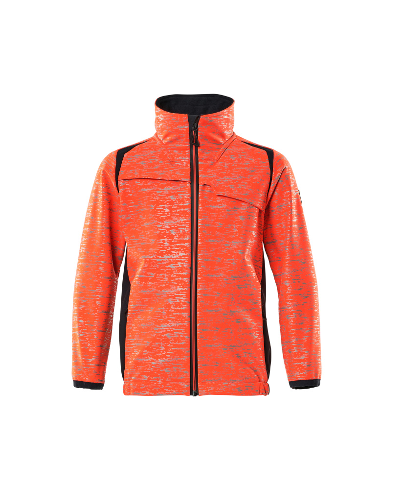 MASCOT ACCELERATE SAFE Softshell Jacke für Kinder hi-vis rot/schwarzblau 104
