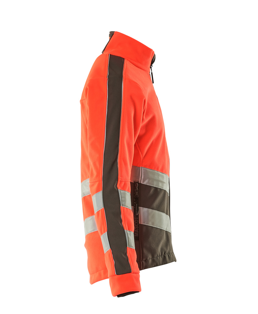 MASCOT Sheffield SAFE SUPREME Fleecejacke hi-vis rot/dunkelanthrazit XXL